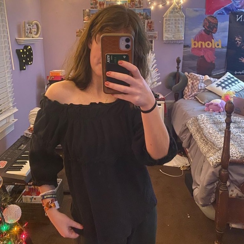 Anthropologie off the shoulder top